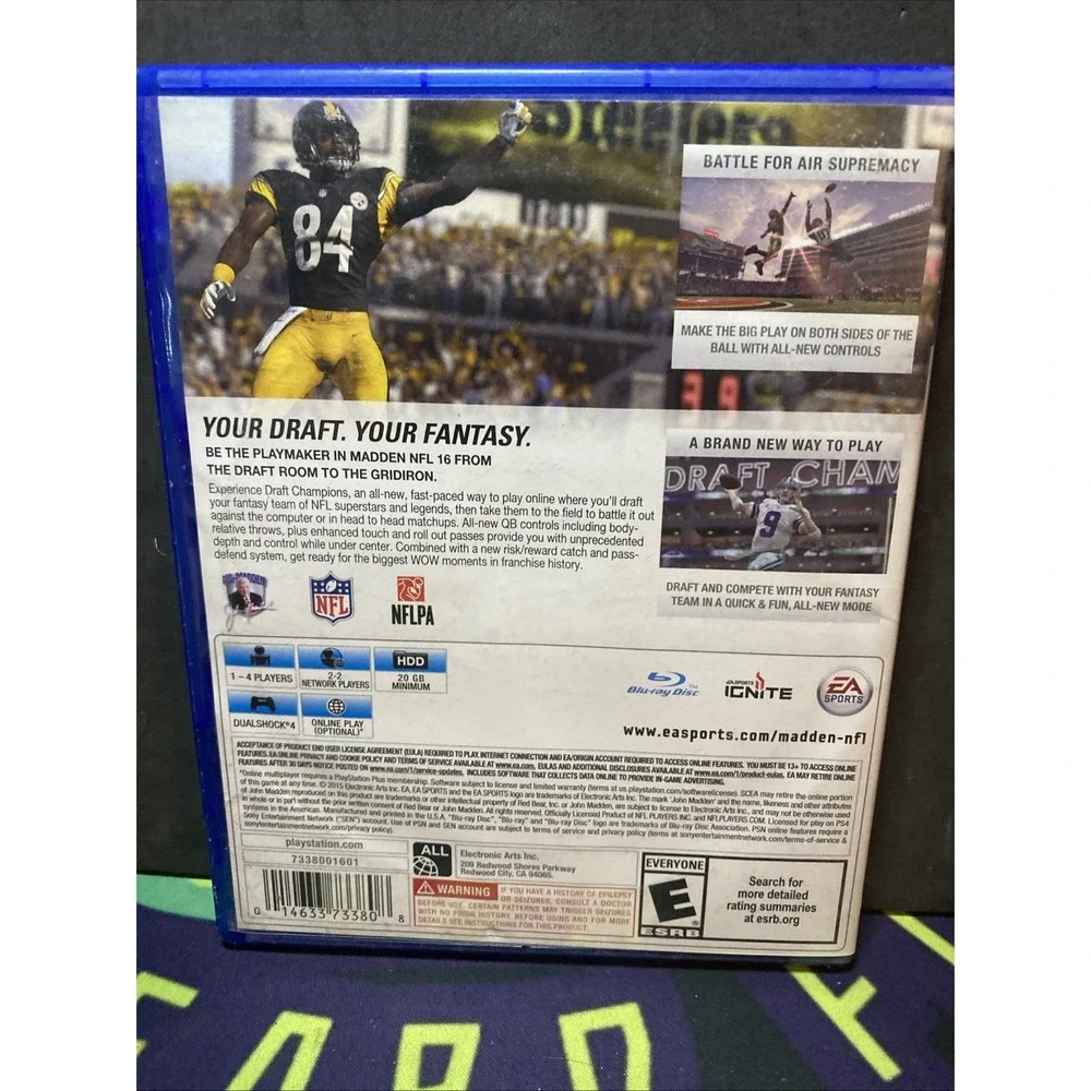 Used Madden NFL 16 (Sony PlayStation 4, 2015) Nice
